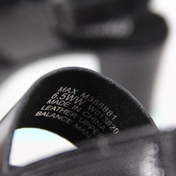 Munro Sandals Women Chunky Platform Heel 6.5 wide WW Black Leather Max - Picture 7 of 9